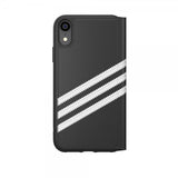 Adidas iPhone Xr Kotelo TAI Booklet Case BASIC FW18 Musta Valkoinen