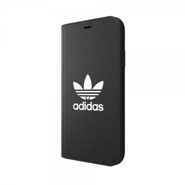 Adidas iPhone Xr Kotelo TAI Booklet Case BASIC FW18 Musta Valkoinen Logo