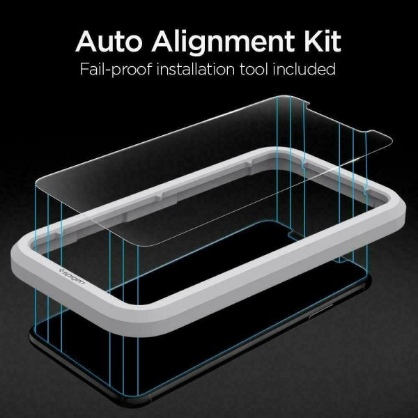 Spigen iPhone Xr/iPhone 11 -näytönsuoja GLAS.tR ALIGNmaster 2 kpl