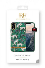 Richmond & Finch iPhone Xr -kuori, Green Leopard