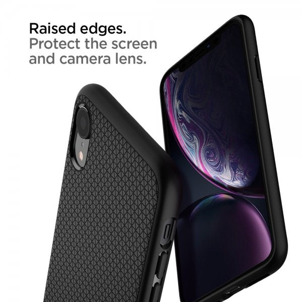 Spigen iPhone Xr Kuori Liquid Air Mattamusta
