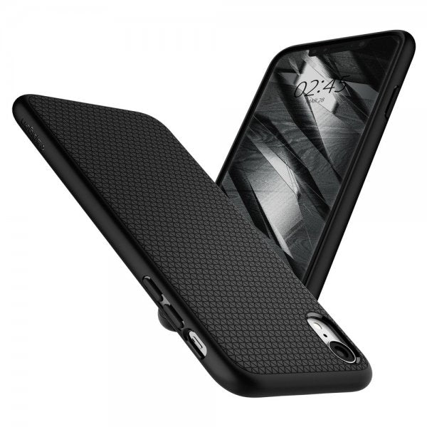 Spigen iPhone Xr Kuori Liquid Air Mattamusta