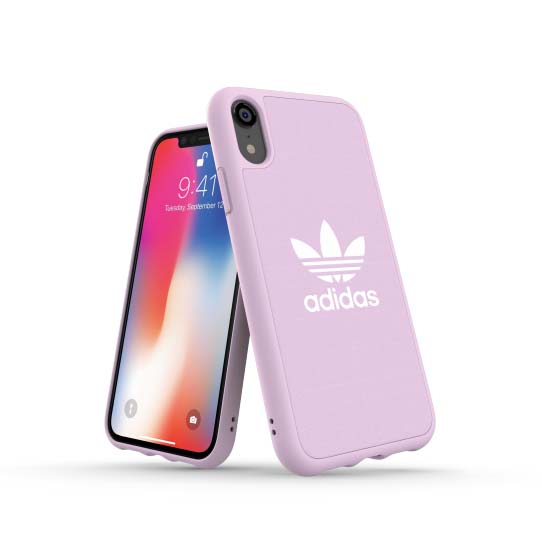 Adidas iPhone Xr Kuoret OR Moulded Case Canvas FW18 Clear Pink