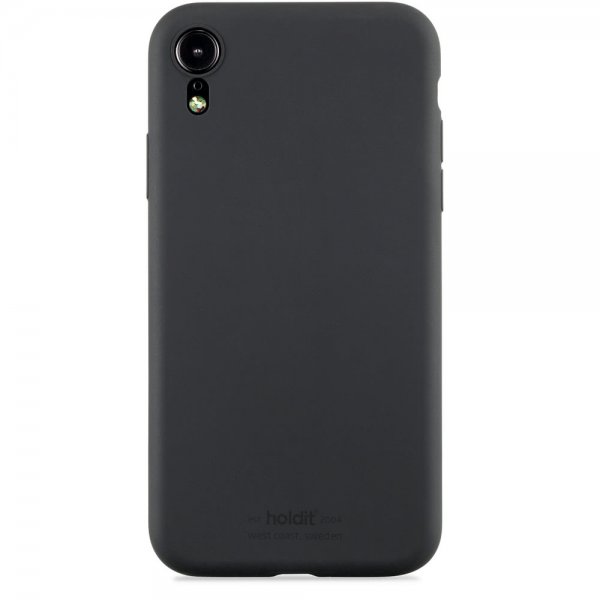 holdit iPhone Xr Silikonikuori Musta