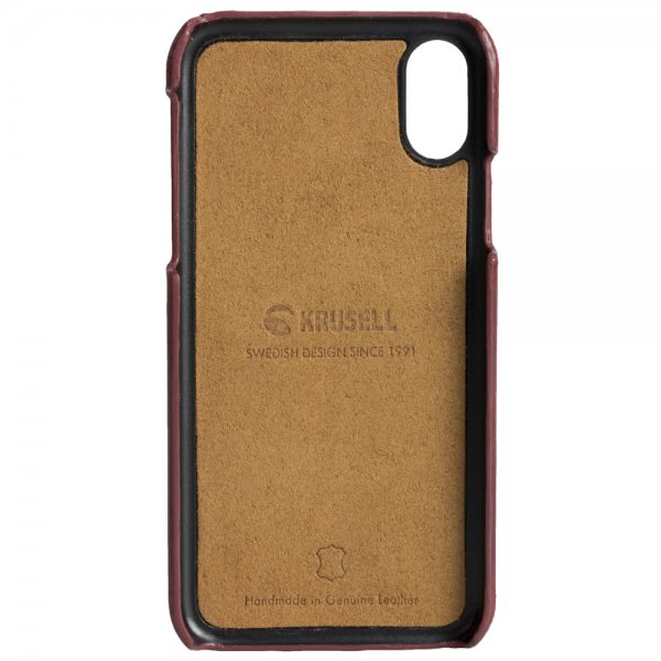 Krusell iPhone Xr Suojakuori Sunne Cardcover Vintage Red