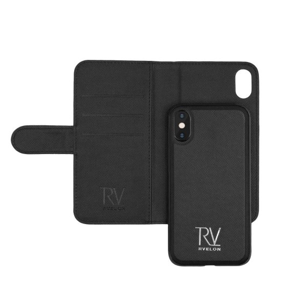 Rvelon iPhone Xs Max -magneettikotelo irrotettavalla kuorella, musta