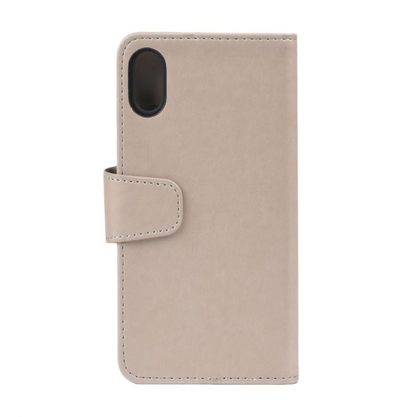 iPhone Xs Max Kotelo, jossa taitettava korttipaikka, harmaa
