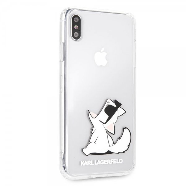 Karl Lagerfeld iPhone Xs Max -suojakuori Fun Choupette Transparent