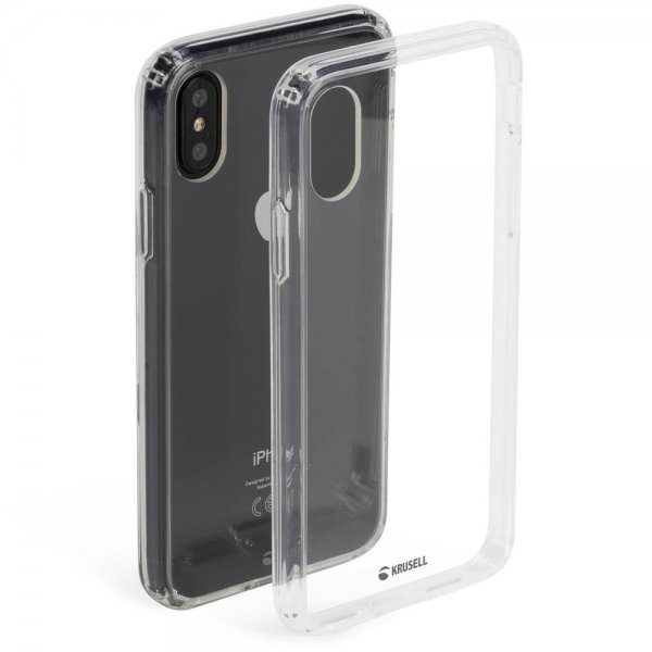 Krusell iPhone Xs Max -suojakuori, Kivik Cover, läpinäkyvä