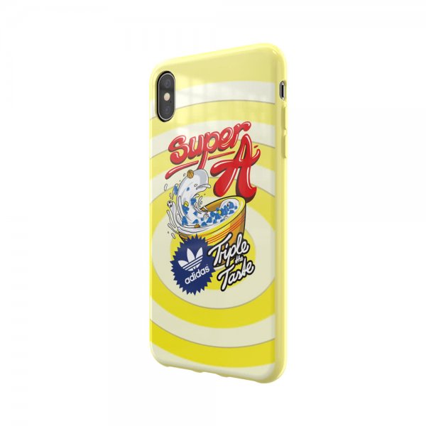Adidas iPhone Xs Max kuori OR Moulded Case Bodega FW19 Shock Yellow
