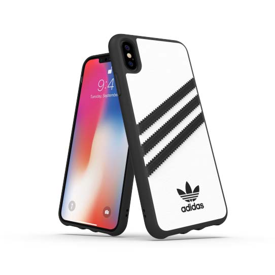 Adidas iPhone Xs Max Kuoret OR 3-Stripes Snap Case FW18 Valkoinen