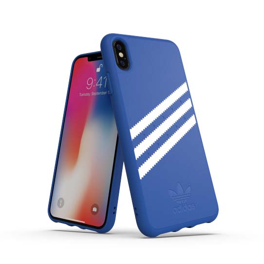 Adidas iPhone Xs Max kuori OR Moulded Case Suede FW18 sininen