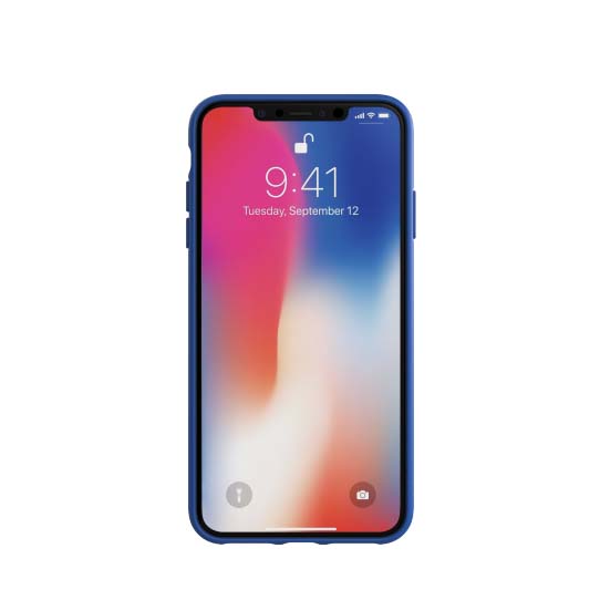 Adidas iPhone Xs Max kuori OR Moulded Case Suede FW18 sininen