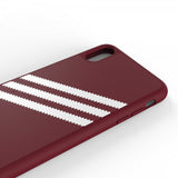 Adidas iPhone Xs Max Kuori OR 3-Stripes Snap Case Suede SS19 Punainen