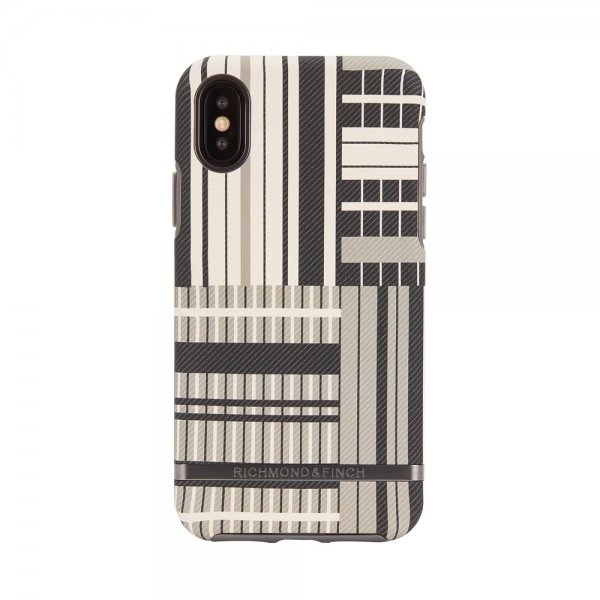 Richmond & Finch iPhone Xs Max Platinum Stripes -kuori