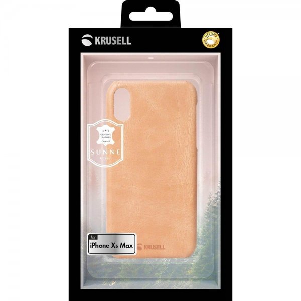 Krusell iPhone Xs Max Suojakuori Sunne Cover Nude