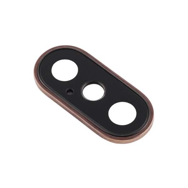 iPhone XS/XS Max Kameralinssi kehyksellä - Kulta