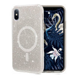 Rvelon iPhone X/iPhone Xs Kuoret Glitter MagSafe Läpinäkyvä