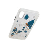 iPhone X/iPhone Xs Kuori Kuviollinen Siniset Lehdet