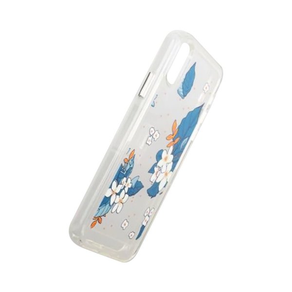 iPhone X/iPhone Xs Kuori Kuviollinen Siniset Lehdet