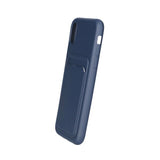 iPhone X/iPhone Xs Kuoret Korttikotelolla Sininen