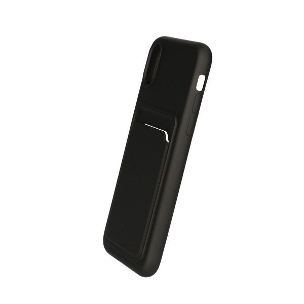 iPhone X/iPhone Xs Kuoret Korttikotelo Musta