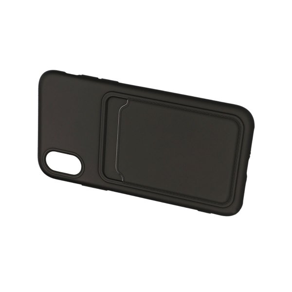 iPhone X/iPhone Xs Kuoret Korttikotelo Musta
