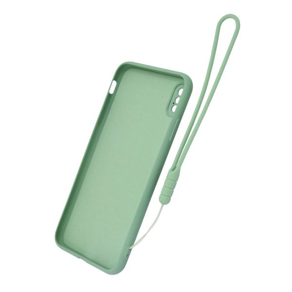 iPhone X/iPhone Xs Silikonikuori sormipidikkeellä, vihreä