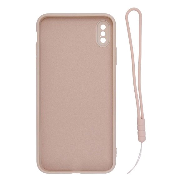 iPhone X/iPhone Xs Kuori Silikoni Sormipidikkeellä Pinkki