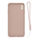 iPhone X/iPhone Xs Kuori Silikoni Sormipidikkeellä Pinkki