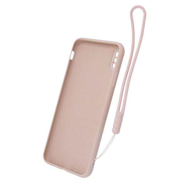 iPhone X/iPhone Xs Kuori Silikoni Sormipidikkeellä Pinkki