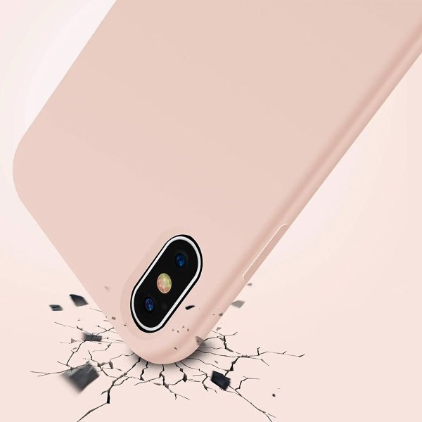 Rvelon iPhone X/iPhone Xs Silikonikuori Beige