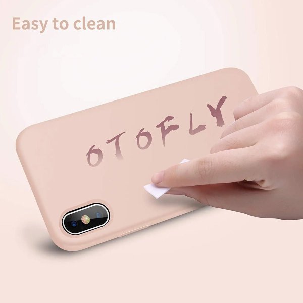 Rvelon iPhone X/iPhone Xs Silikonikuori Beige