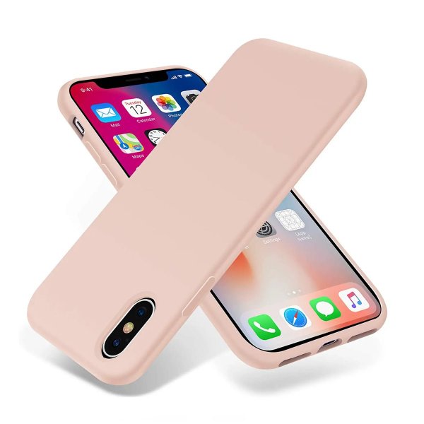 Rvelon iPhone X/iPhone Xs Silikonikuori Beige