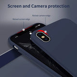 Rvelon iPhone X/iPhone Xs Kuoret Silikoni Sininen