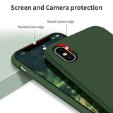 Rvelon iPhone X/iPhone Xs -silikonisuojakuori, vihreä