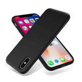 Rvelon iPhone X/iPhone Xs -silikonisuojakuori, musta