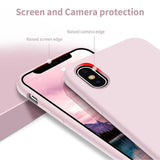 Rvelon iPhone X/iPhone Xs Kuoret Silikoni Hiekkaruusu