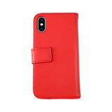Rvelon iPhone X/iPhone Xs Kotelo Aito Nahka Punainen