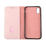 Rvelon iPhone X/iPhone Xs Kotelo Aito Nahka Pinkki