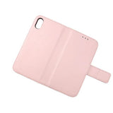 Rvelon iPhone X/iPhone Xs Kotelo Aito Nahka Pinkki