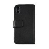 Rvelon iPhone X/iPhone Xs Kotelo Aito Nahka Musta