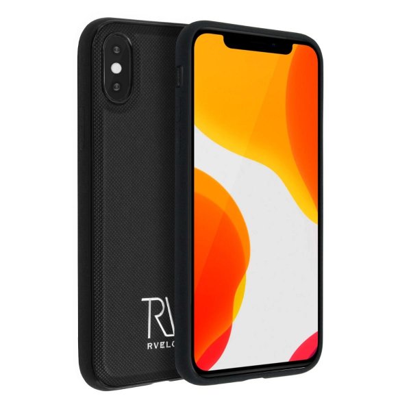Rvelon iPhone X/iPhone Xs -kotelo, magneettisesti irrotettava kuori, musta