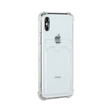iPhone X/iPhone Xs Kuori Korttipidike Iskunkestävä Läpinäkyvä