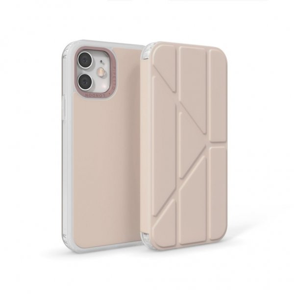 Pipetto iPhone 12 Pro Max -kotelo Origami Folio Dusty Pink