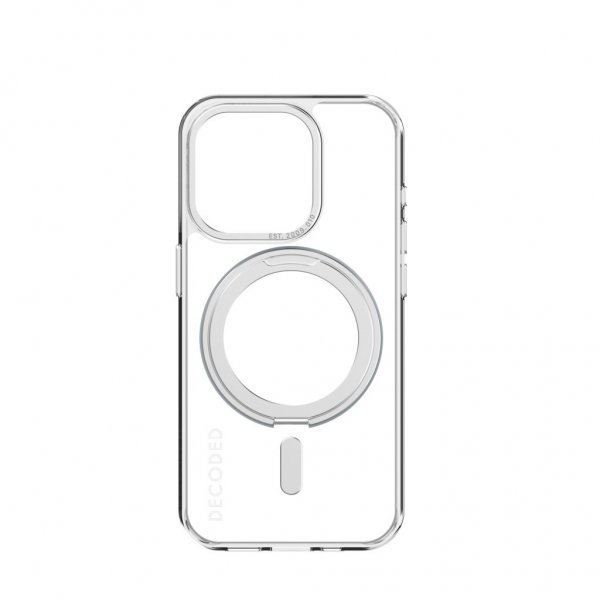 Decoded iPhone 15 Pro Skal Recycled Plastic Transparant Loop Stand Back Cover Kirkas