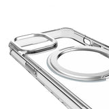 Decoded iPhone 15 -kuoret kierrätettyä muovia läpinäkyvä Loop Stand -takaosa, kirkas