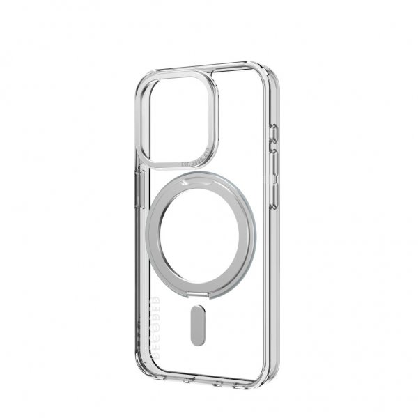 Decoded iPhone 15 Pro Skal Recycled Plastic Transparant Loop Stand Back Cover Kirkas
