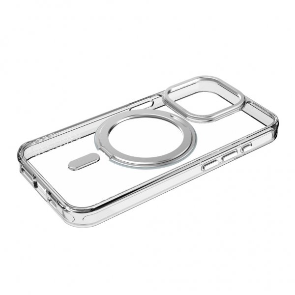 Decoded iPhone 15 Pro Skal Recycled Plastic Transparant Loop Stand Back Cover Kirkas
