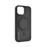 Decoded iPhone 15 -kuori Kierrätetty muovi Läpinäkyvä Loop Stand -takakuori Musta